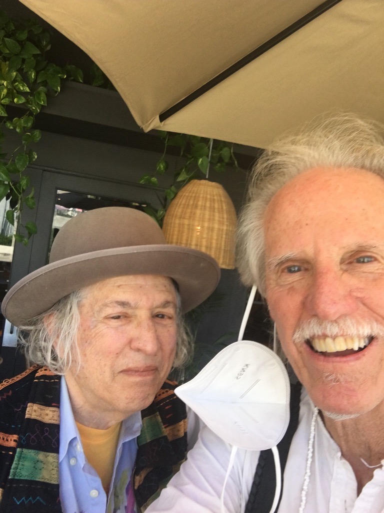 Stephen John Kalinich and John Densmore smiling together